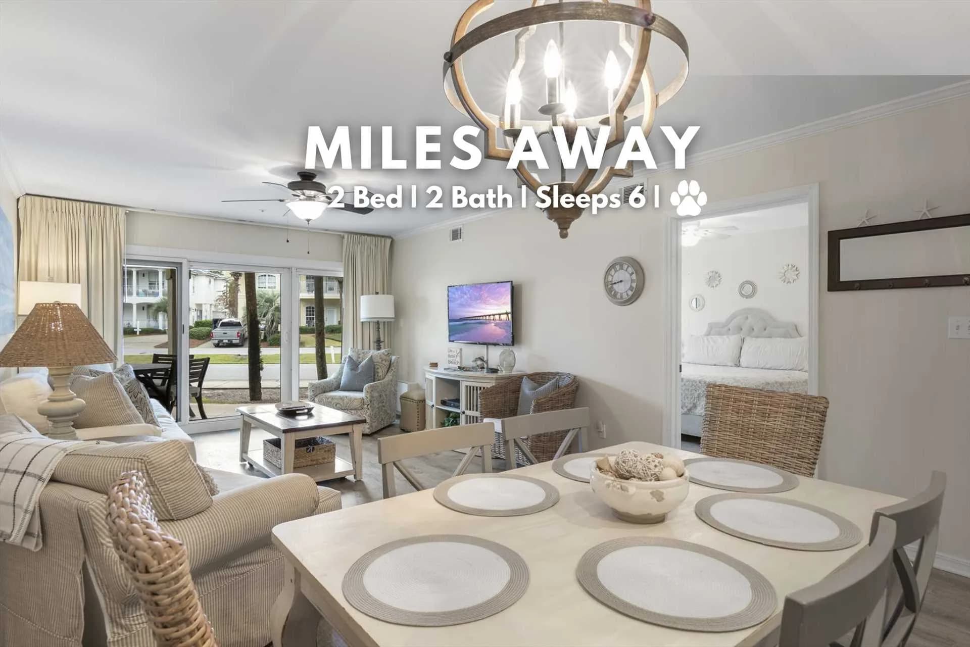 Maravilla 3103 Miles Away affordable Destin Vacation Rental.
